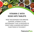 NaturesPlus Vitamin C 1000 mg with Rose Hips - 60 Sustained Release Tablets - Supports Immune Health, Energy & Antioxidant Protection - Vegetarian, Gluten Free - 60 Servings