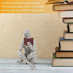 Innovative Lady Reading Pulp Molding Bookshelf Ornaments for Birthdays, Gum Reading Woman Figurine, Graduations, Best Friends Or Relatives (A), Gum Reading Woman Figurine, Innovative Lady Rea