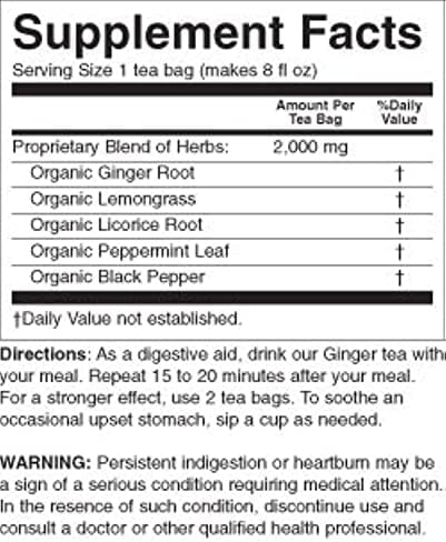 Ginger Tea Organic Yogi Teas 16 Count (Pack of 3)