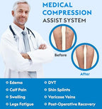MGANG® 20-30 mmHg Compression Socks, Knee High Compression Stocking for Men and Women, Closed Toe, for Varicose Veins, DVT, Swelling, Edema, Shin Splints, Black XX-Large
