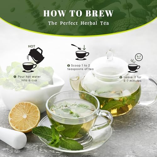 Oxify Organic Spearmint Herbal Loose Tea- 16 oz (16 oz, Spearmint)