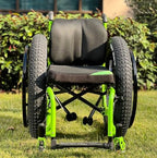 All-Terrain Wheelchair Tires (Pair) - 12.5" Air-Filled Pneumatic Tires for Sand, Snow, Beach - Superior Comfort & Traction - Quick-Release Compatible - for Outdoor Adventures