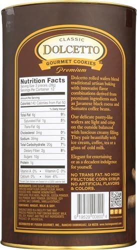 DOLCETTO Chocolate Wafer Rolls, 12 OZ