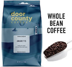 Door County Coffee Amaretto Flavored Coffee Whole Bean - 5lb Bag - Medium Roast - 100% Specialty Arabica - Gourmet - Sweet Almond Liquor Flavored