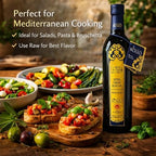 Letizia DOP Monti Iblei Extra Virgin Olive Oil - Authentic Sicilian EVOO (Tonda Iblea) PDO Certified - Award-Winning Intense Fruity Profile - 500ml (16.9 Fl Oz)