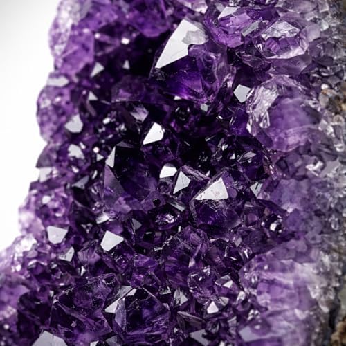 Large Natural Amethyst Crystal Cluster (1.5–2 lb) – Raw Brazilian Purple Geode Druzy Quartz – Healing Crystal Stone for Home Decor, Meditation, Chakra Energy & Spiritual Gifts