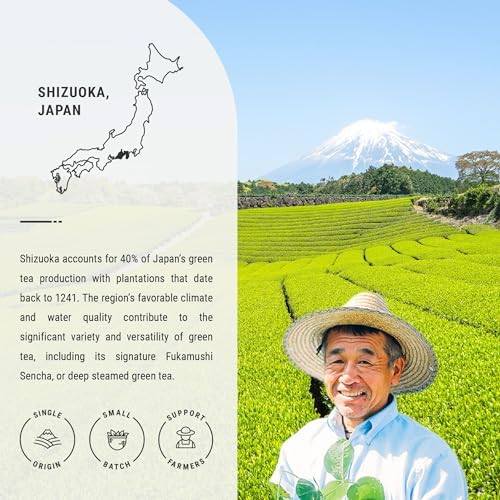 Senbird Premium Sencha - Japanese Green Tea - From Shizuoka, Japan - Loose Leaf Tea In Airtight Tea Tin (3.5oz/100g)