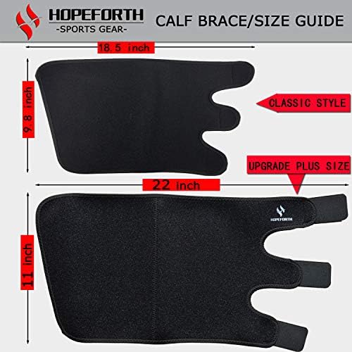 Calf Support Brace 2 Pack Adjustable Shin Splint Compression Calf Wrap