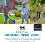KOOLGATOR Evaporative Cooling Neck Wrap – Reusable Neck Cooler with Long Lasting Relief During Hot Weather Activities, Sports, & Outdoor Work, Deep Pink, 1 Pack