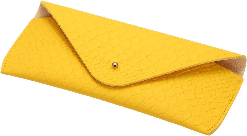 PATIKIL Leather Glasses Case, Soft Sunglasses Case Portable Eyeglass Storage Bag for Women Men Glasses Organization