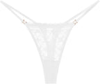 Thongs for Women G String Sexy Lace No Show Underwear Low Rise T-Back Breathable Panties