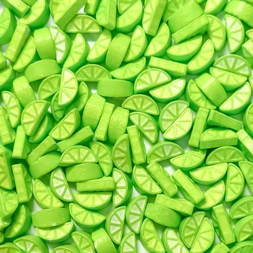 Lime Shaped Hard Candy Sprinkles Edible Confetti Toppers -2oz