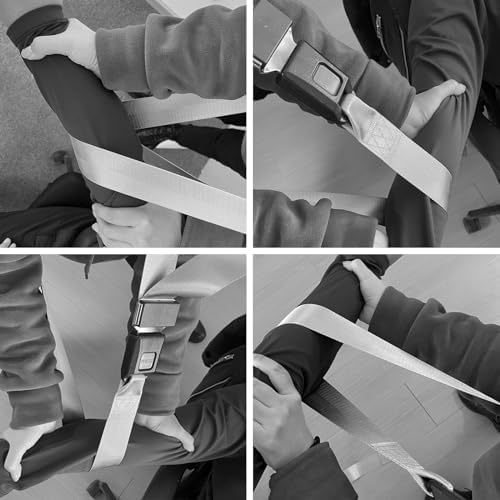2025 New Extremity Mobilization Belt – Versatile Strap for Physical Therapy, Rehab, Stretching, Joint Release & Pain Relief | Mulligan Technique, Traction Aids, Decompression, Massage (White)