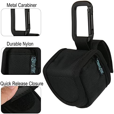 Beautyflier Pulse Oximeter Case, 2PCS Pulse Ox Holder Portable Travel Cover Carrying Pouch for Adults Kids Compatible with Zacurate Pro 500DL(Fingertip Pulse Ox Not Included)