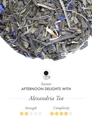 TWG Tea | Alexandria Tea | Green Tea | Mint & Corn Flowers | 15 Hand Sewn Cotton Teabags | Gift Set