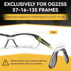 Replacement Nose Piece for Safety Glasses, OG225S Standard Nose Bridge Replacement 57-16-135, Eyeglass Nose Pad Replacement Part Safety Glasses Nose Piece Replacement