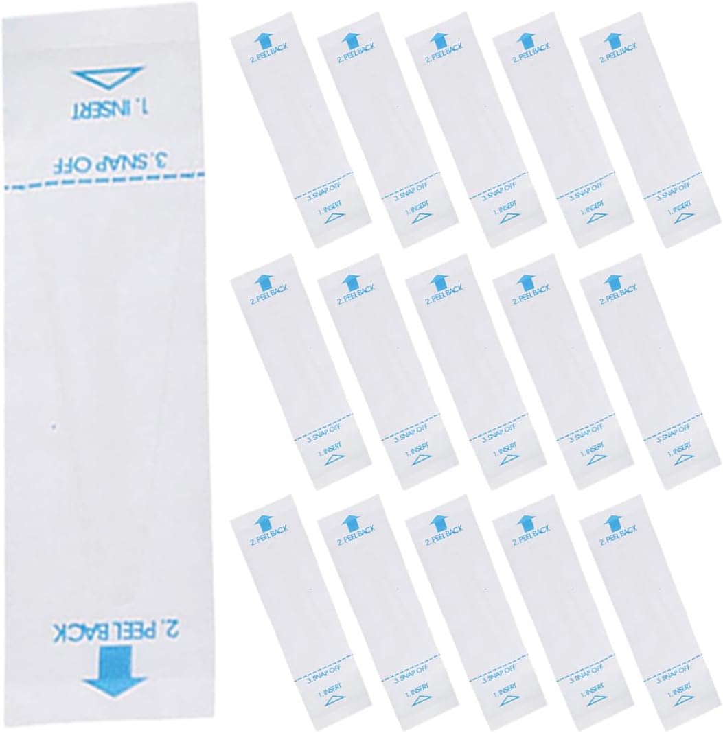 Ciieeo 100pcs Disposable Thermometer Probe Protective Covers Sleeves Digital Protector for Veterinary and Home Use White Paper Film