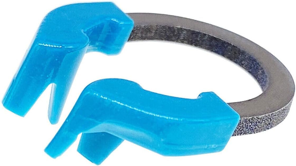 LA MIERE Universal Dental Sectional Matrix Ring Clamp Spring Clip, Autoclavable Nickel Titanium Orthodontic Clamp Rings, Sectional Contoured (R6 Light Blue 1PCS)