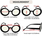 Eyekepper 4-pack Reading Glasses Blue Light Blocking Women Oversized Round Computer Readers +0.75