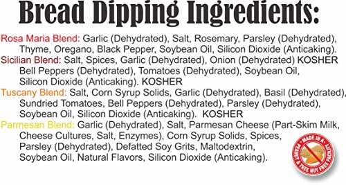 Bread Dipping Seasonings - Dean Jacob's 4 Spice Variety Pack