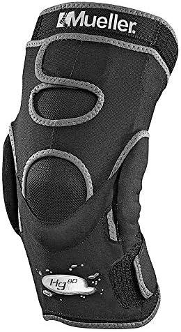 Mueller Hg80 Hinged Knee Brace, Exceptionally Comfortable Fabric with Maximum Medial-Lateral Support to Help Protect Weak or Injured Knees, X-Large