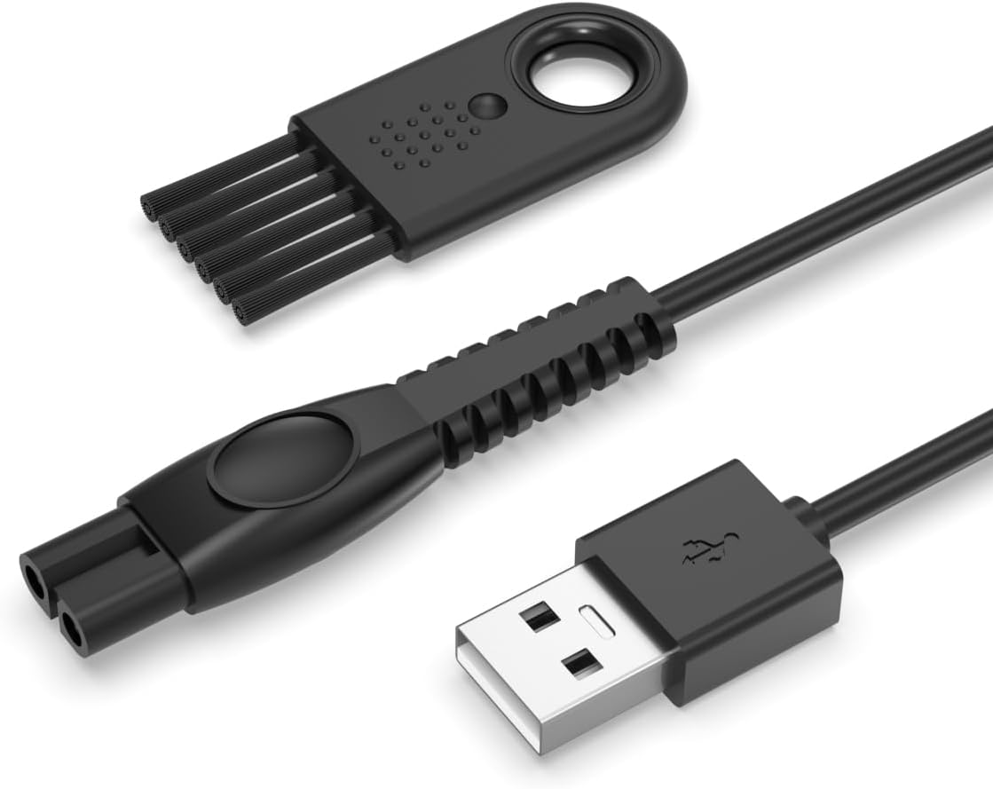 Superer 5Ft Charging Cable Fit for Philips Norelco One Blade 360 Newer Model QP2724 QP2834 QP1924 QP4631 QP6542 QP4530, MG7910 MG5910 MG9510 MG9525, X3001 S3341 X3052 S3242 Shaver Power Supply Cord