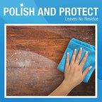 MiracleWipes for Wood Surfaces, Remove Dirt and Grime Buildup, Clean, Protect, and Polish Cabinets, Furniture, and Wood Floors, Great for Kitchen and Bathroom Cleaning Support - 30 Count