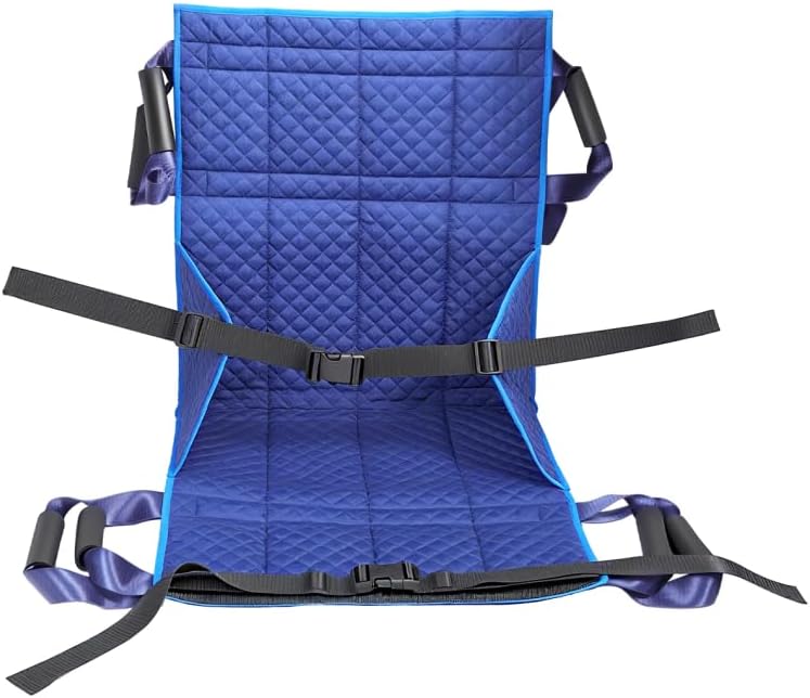 Heavy - Duty Wheelchair Transfer Pad - 260 LBS Capacity, 8 Sponge Handles, Oxford Fabric - Patient Lift Transfer Mat for Wheelchair to Bed/Car - Elderly & Disabled Assistance, With Instructions Manual