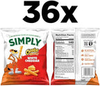 Simply, Cheetos Crunchy White Cheddar, 0.875 Ounce (Pack of 36)