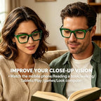 AQWANO Stylish Blue Light Reading Glasses Women, Fashion Oversized Square Designer Readers Computer Eyeglasses