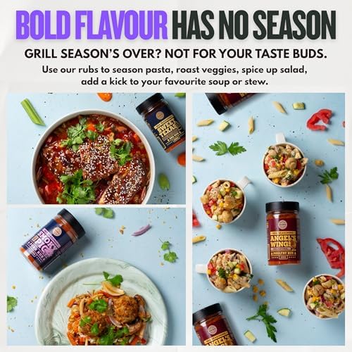 Adam's Ribs BBQ Rib Rub - 100% Natural and Unique Seasoning - Perfect Blend Of Spices For Juicy BBQ And Grill Ribs - Large Jar (220g)