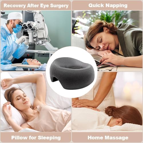 Face Down Pillow for Massage Table,Massage Headrest for Bed,Stomach Sleeping,BBL Pillow After Surgery,Post-Eye Surgery Recovery,Tanning Pillow with Removable Cover