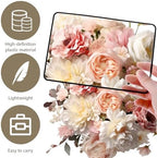 4 Pc Magnifying Sheet for Reading 3X Clear Lightweight Magnifier Plastic Glass Seniors Reading Magnifier for Books Rectangular Handheld Optical Low Vision Read Small Prints
