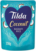 Tilda Steamed Coconut Basmati Rice 250 g, Pack of 6