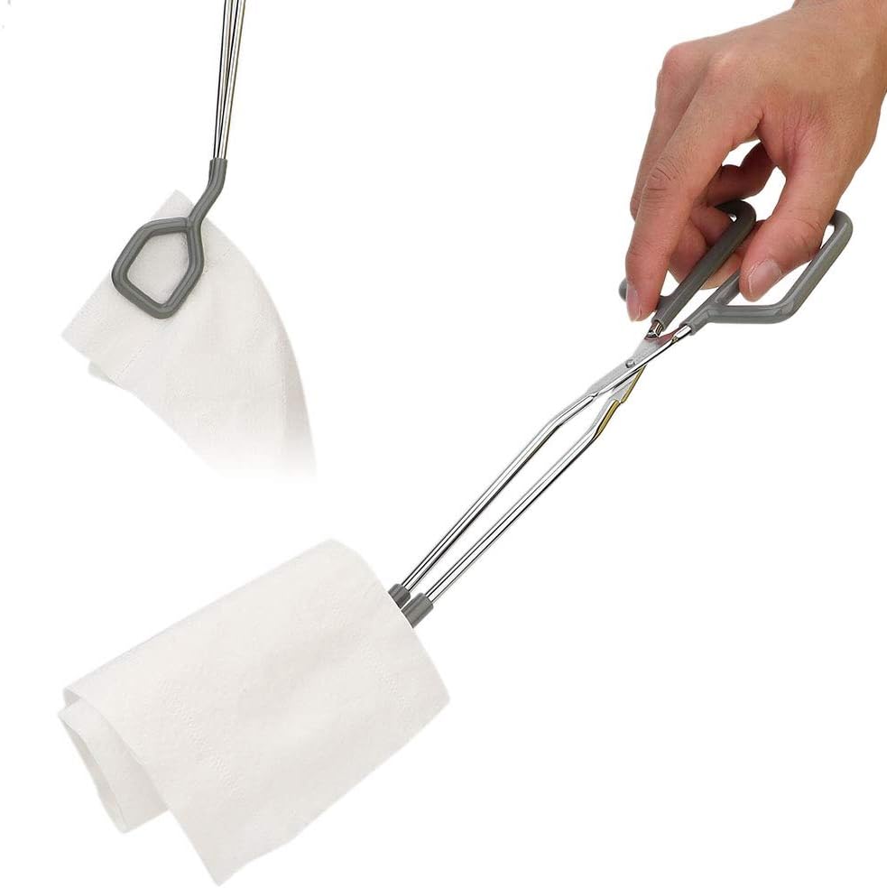 Toilet Aid Toilet Paper Tongs, Toilet Paper Tongs Toilet Aid Bathroom Self-Wiping Aid Self-Wipe Assistance Tool for Pregnant Women Elder (12inch)