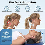WANYIDA Neck Stretcher Chiropractic Pillows for Neck Pain Relief, Cervical Traction Device for Cervical Spine Alignment, Neck and Shoulder Relaxer, Cervical Orthotic Traction Block