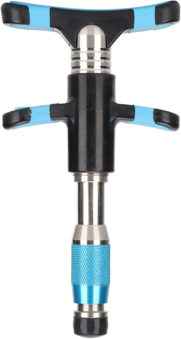 Manual Chiropractic Tool, Spine Adjustment Massager 10 Gears Strength Joint Pain Relief Back Activator Correction Massager Correction Tool(Blue)