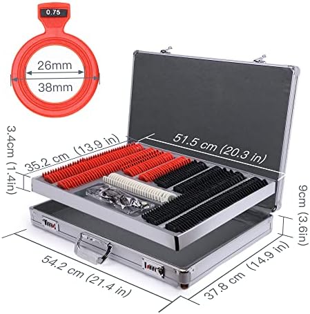 266 pcs Optical Trial Lens Set Plastic Rim Aluminium Case + Free Trial Frame