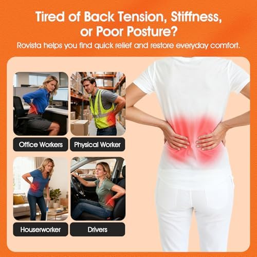 Premium Back Stretcher for Lower Back Pain Relief – 4-Level Adjustable Lumbar Support Board with Soft EVA Massage Strip – Durable & Portable Back Cracker to Release Tension and Reset Your Day (Purple)