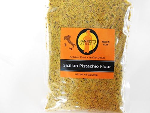 Giannetti Artisans Sicilian Pistachio Flour from Sicily (100% Ground CERTIFIED Sicilian Pistachios from Bronte, 8.8 OZ)