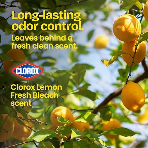Glad Small Drawstring Trash Bags with Clorox, 4 Gal, Lemon Fresh Bleach, 80 Ct (Package May Vary)