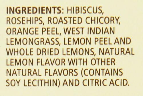Celestial Seasonings Herbal Tea, Lemon Zinger, 25 Count, (Pack of 6)