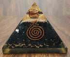 Large Orgone Pyramid | Shungite Pyramid Crystal | Coil Orgonite Pyramid | Organ Pyramids Positive Energy Healing