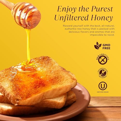 5 lbs. 100% Raw & Unfiltered Gallberry Honey - American Made by Pure Southern Honey
