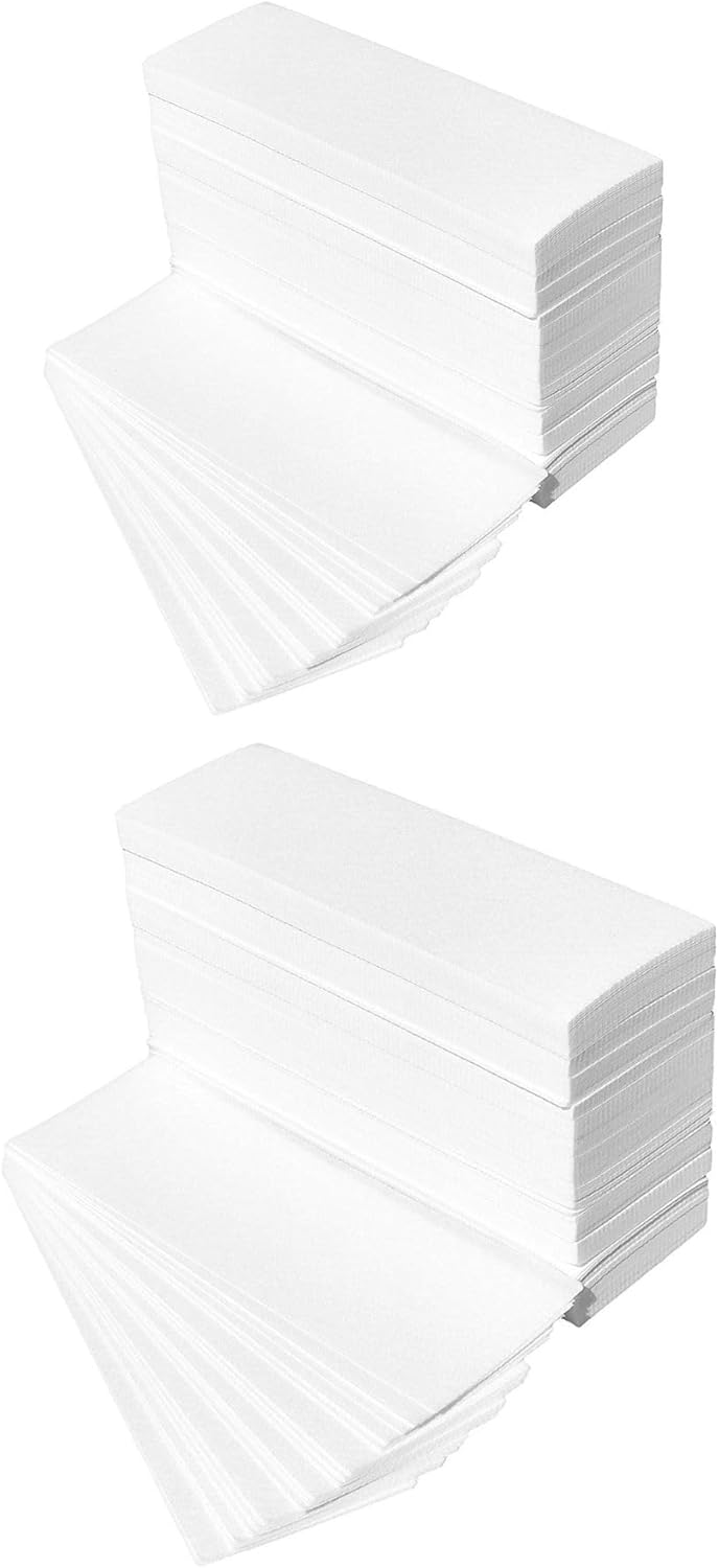 Omwah Beauty Facial and Body Non Woven Epilating Wax Strips Large 3 x 9 Hair Removal 400 Count
