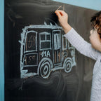 Chalkboard Paint Black Chalk Board Paint for Wood, Metal, Glass, Wall, Plaster Boards Sign, Frame, Interior/Exterior, All-in-One Primer & Top Coat, Black Matte Finish, Acrylic, Non-Toxic, 250g, 9oz