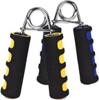 Foam Hand Grip Exerciser (Blue) - Stress Relief & Finger Strength Trainer