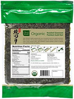 ONE ORGANIC Sushi Nori Premium Roasted Organic Seaweed (50 Full Sheets)