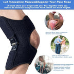 Joint Support Knee Pads - 2027 Power Lift Knee Stabilizer Pads - Powerful Rebound Spring Force Knee Protection Booster - Breathable Non-Slip Joint Knee Support Brace for Climbing, Exercising, Squat