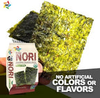 KIMNORI Premium Organic Seaweed Snacks – Crispy Korean BBQ (KBBQ) Laver, Keto, Vegan & Low Calorie Superfood, 24 Pack Family Size (4g/0.14 Ounce)